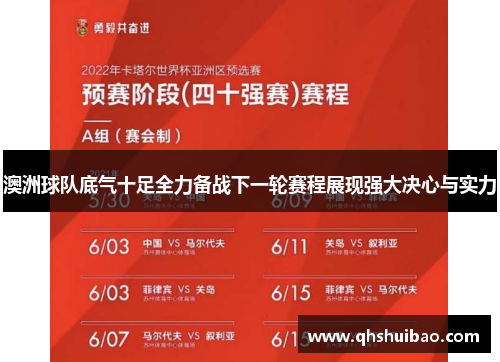 澳洲球队底气十足全力备战下一轮赛程展现强大决心与实力